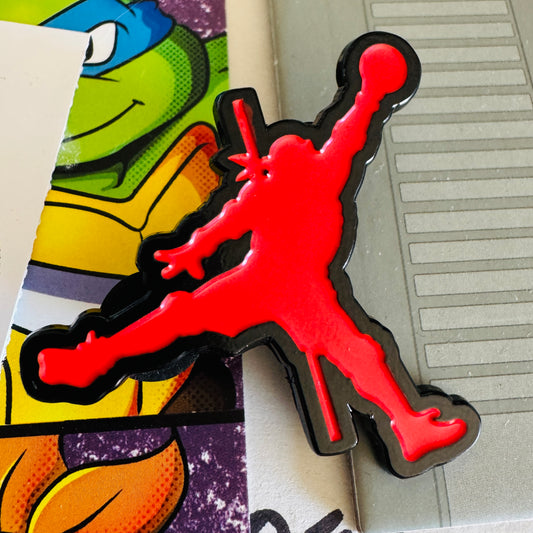 "Air Don" 1.75" Soft Enamel Pin (Black on Red Edition) Limited to 50