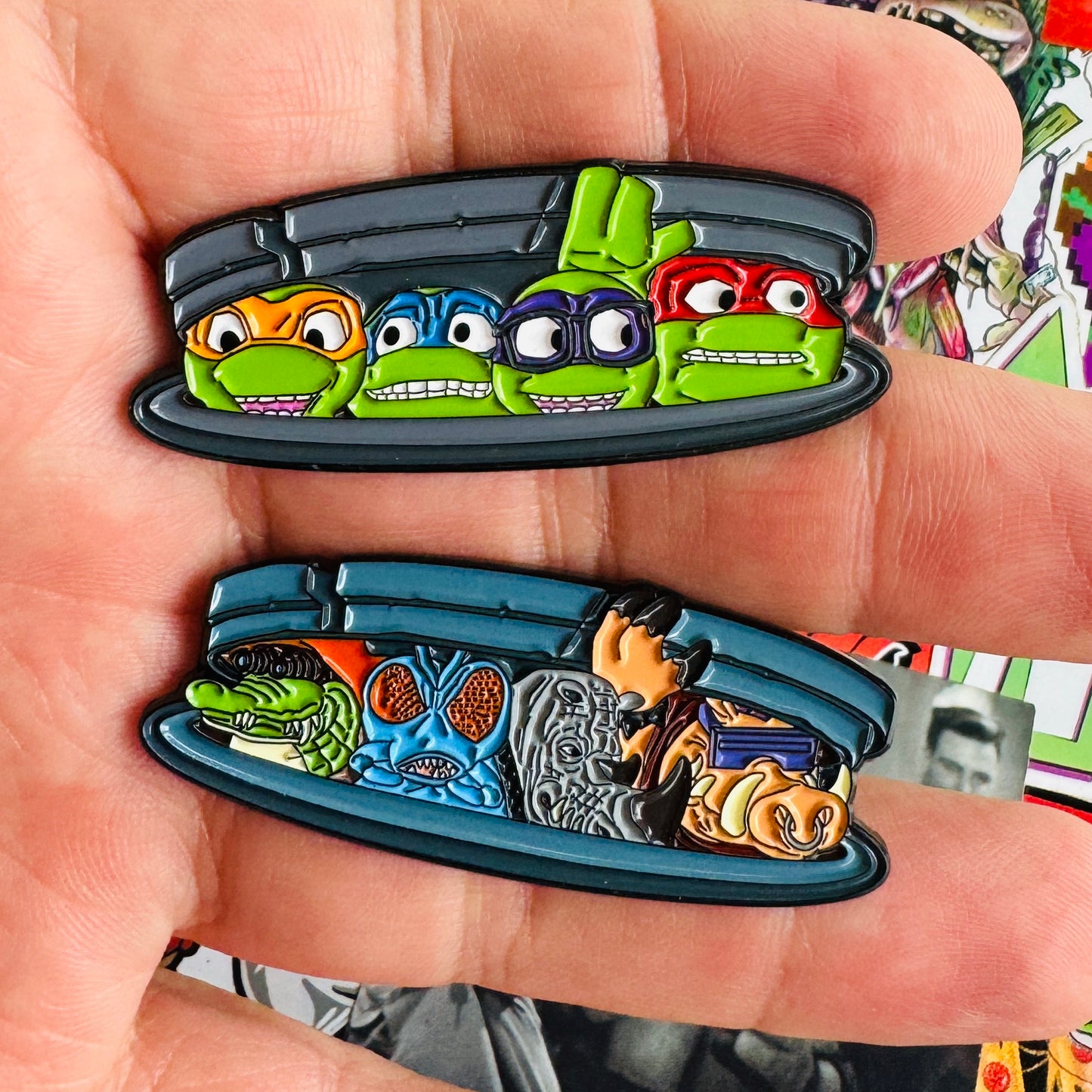 Toitle Sewer AND Bad Guy Sewer 2023 edition 2" Soft Enamel Pins
