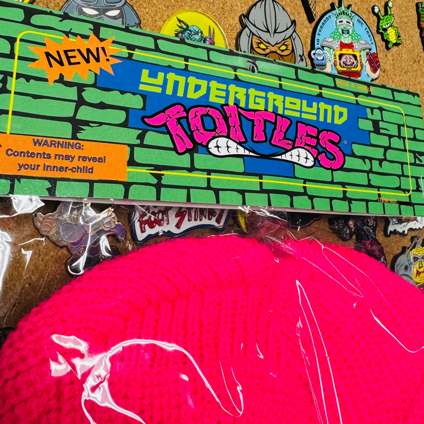 Ninja Toitles FOOT SKI-MASK!