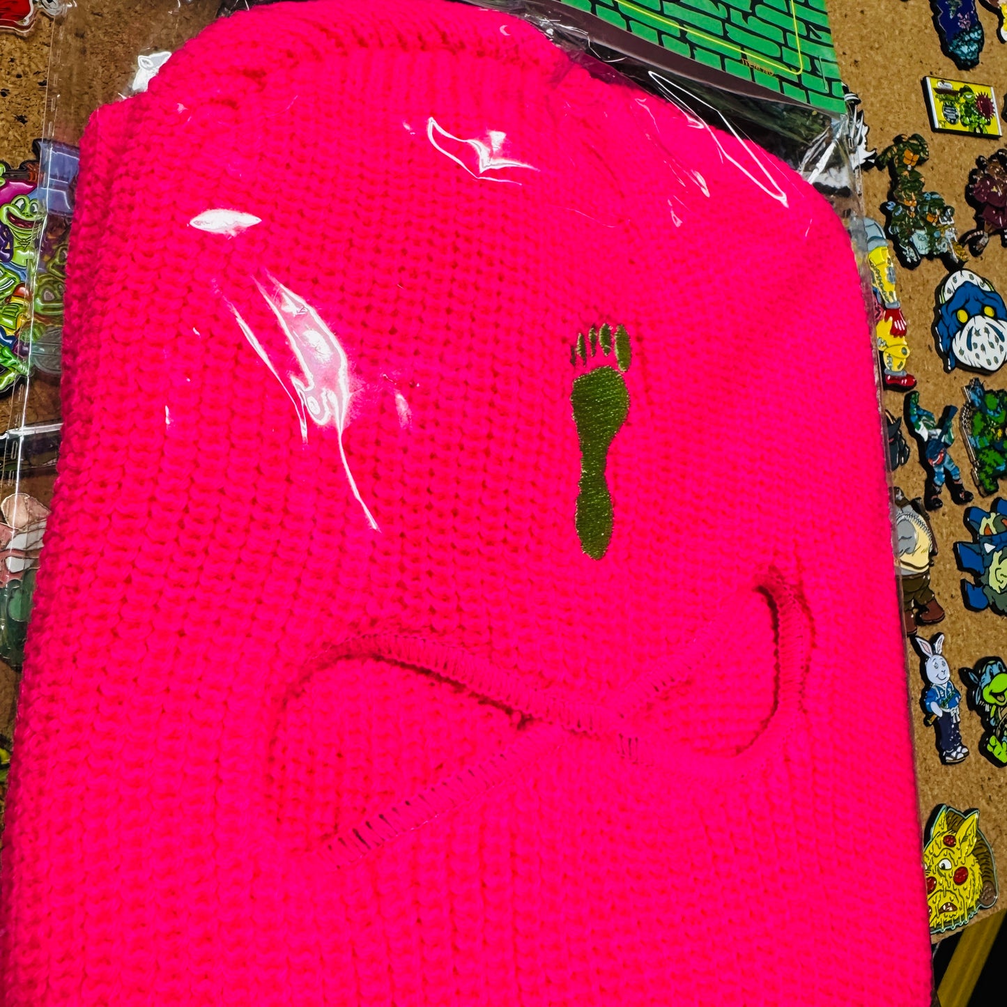 Ninja Toitles FOOT SKI-MASK!