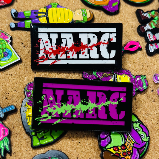 "NARC" 2" Soft Enamel Pins