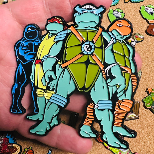 Intergalactic Wrestling Toitles (IWT) 3.5" Soft Enamel Pin