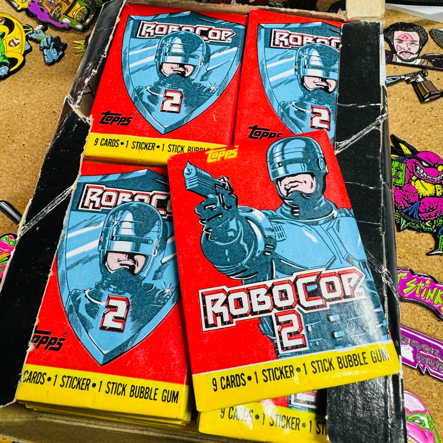 1990 WAX Pack RoboCop 2 Trading Cards