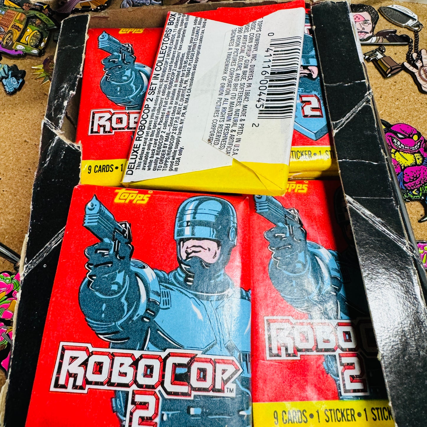 1990 WAX Pack RoboCop 2 Trading Cards