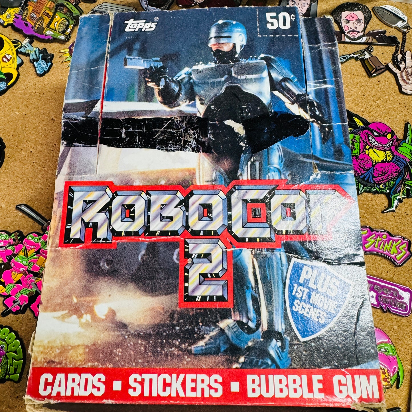 1990 WAX Pack RoboCop 2 Trading Cards