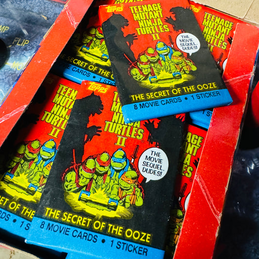 1991 WAX Pack TMNT Secret of the Ooze Trading Cards