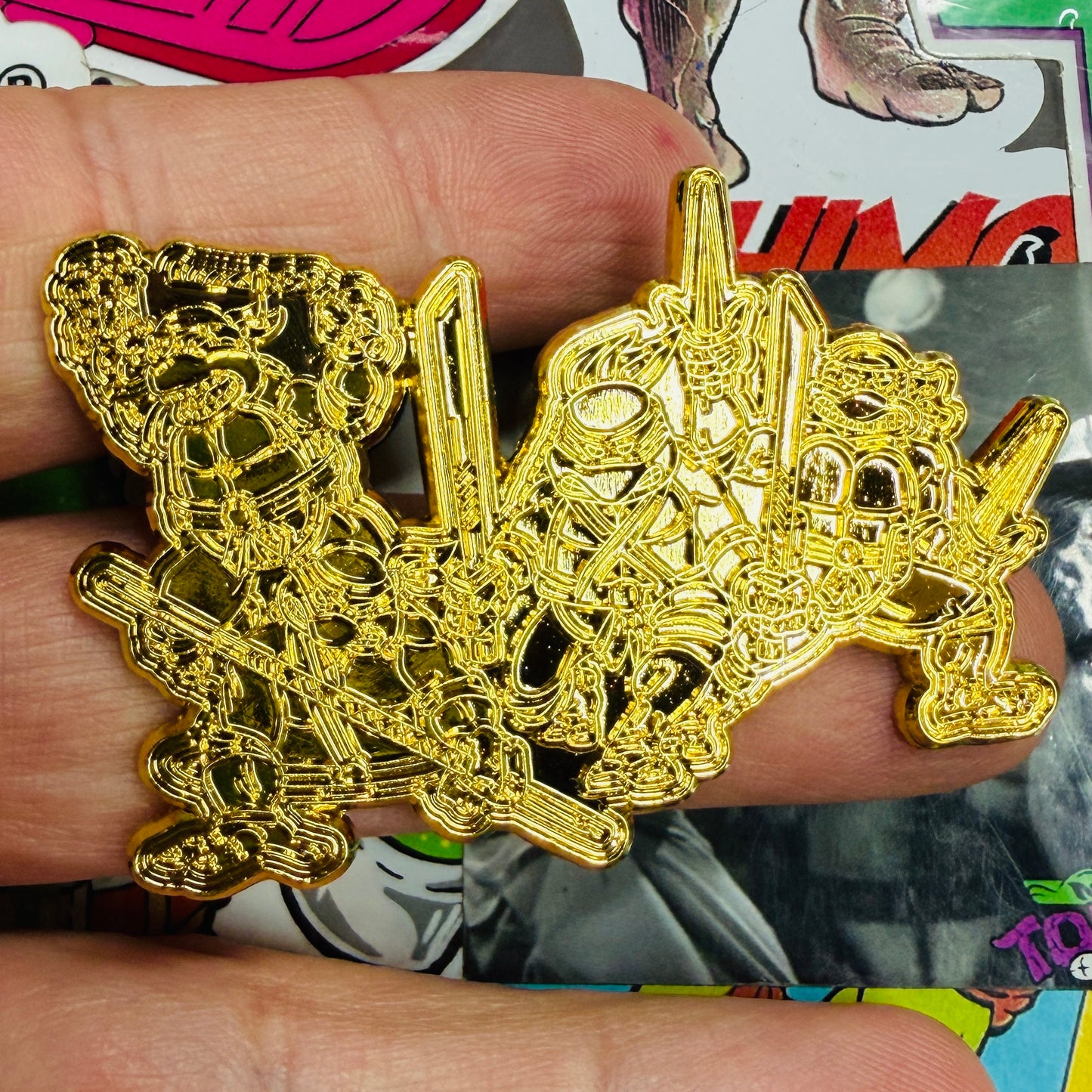 "Gold Toitles" 2.5" Soft Enamel Pins